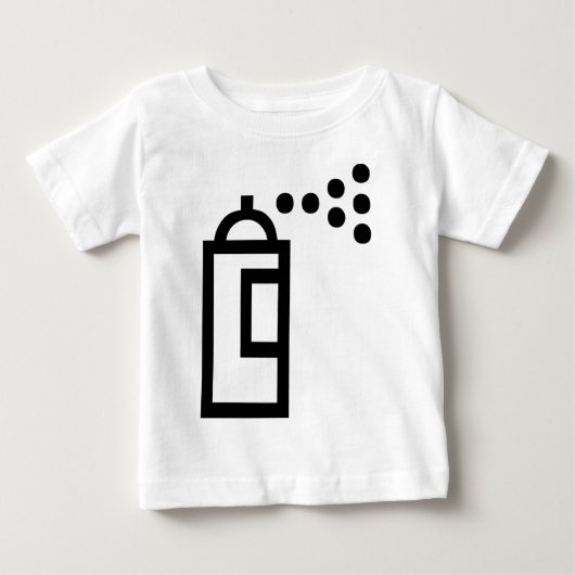 スプレー缶アイコン ベビーTシャツ (正面)