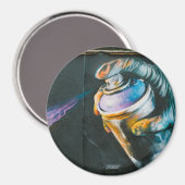 スプレー缶グラフィティアートマラル マグネット (正面/裏面)