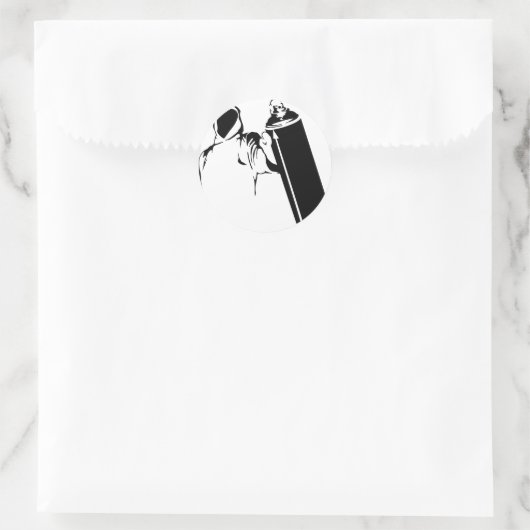 スプレー缶付きグラフィティライター ラウンドシール (バッグ)