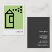 スプレー缶 – 緑b8da89 名刺 (正面/裏面)