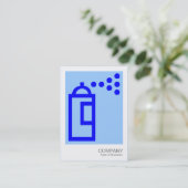 スプレー缶 – 青Lt青99CCFF 名刺 (スタンド正面)