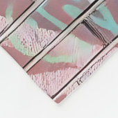 スプレー鮮やかシ絵を描ティスカイライン フリースブランケット (角)