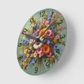 スプレー2 ラウンド壁時計 (傾斜)