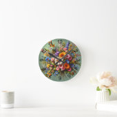 スプレー2 ラウンド壁時計 (ホーム)