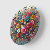 スプレー3 ラウンド壁時計 (傾斜)