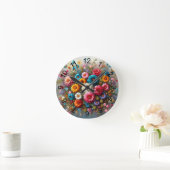 スプレー3 ラウンド壁時計 (ホーム)