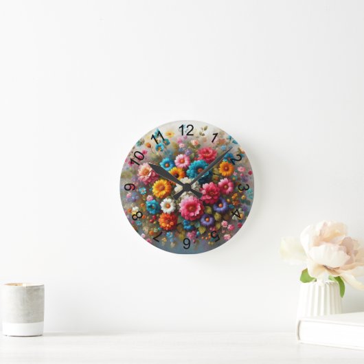 スプレー3 ラウンド壁時計 (ホーム)