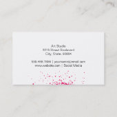 スプレー | 表情豊かな（ホットピンク） 名刺 (裏面)