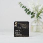 スプレーTanアフターケアの手順のヒント スクエア名刺 (スタンド正面)