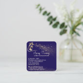 スプレーTanアフターケアの手順のヒントnavy スクエア名刺 (スタンド正面)