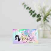 スプレーtan unicornホログラフレインボーグリッタードリップ 名刺 (スタンド正面)