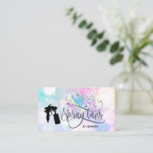 スプレーtan unicornホログラフレインボーグリッタードリップ 名刺 (スタンド正面)