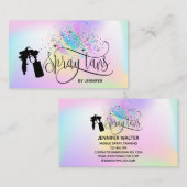 スプレーtan unicornホログラフレインボーグリッタードリップ 名刺 (正面/裏面)