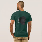 スプロケットのスカルのワイシャツ Tシャツ (裏面フル)