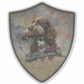 スプロケットスパニエル犬ガンドッグアートステッカー シール (正面)