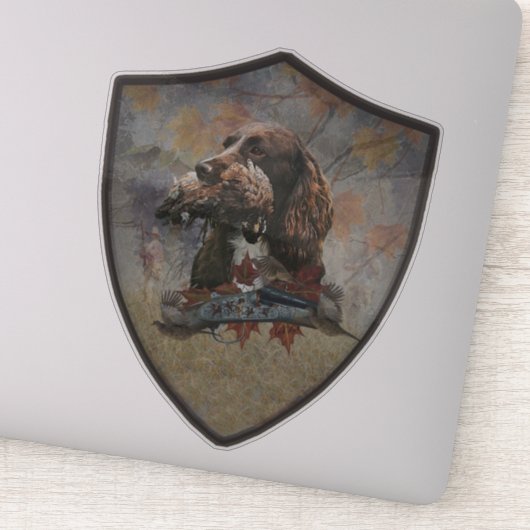 スプロケットスパニエル犬ガンドッグアートステッカー シール (詳細)