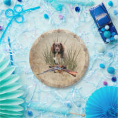 スプロケットスパニエル犬タペストリーポスタートリプチアクリル ペーパープレート (パーティー)