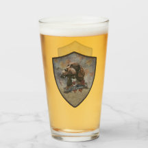 スプロケットスパニエル犬、ガンドッグアートガラス