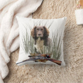 スプロケットスパニエル犬 クッション (ブランケット)