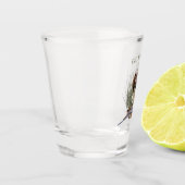 スプロケットスパニエル犬 ショットグラス (左)