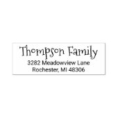 スプンキースクリプトファミリー差出人住所 セルフインキングスタンプ (デザイン)