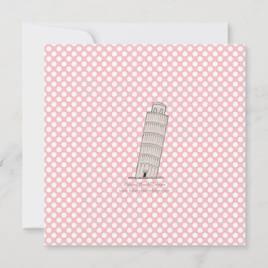 スプーイタリアンモニリーニングタワースウィート16誕生日 招待状 (裏面)