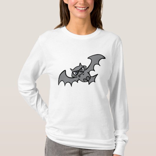 スプーキーかわいい悪霊バット Tシャツ (正面)