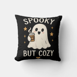 スプーキーだけどコージィな幽霊のハロウィンピロー クッション