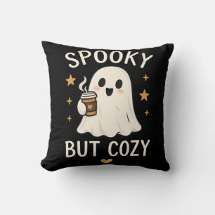 スプーキーだけどコージィな幽霊のハロウィンピロー クッション