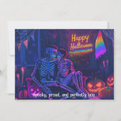 🌈🎃スプーキーでプライドに満ちたあなたにぴったりのLGBTカード 招待状 (正面)