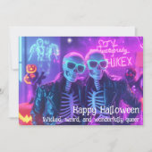 🌈🎃スプーキーでラウドでプライドなカード 招待状 (正面)