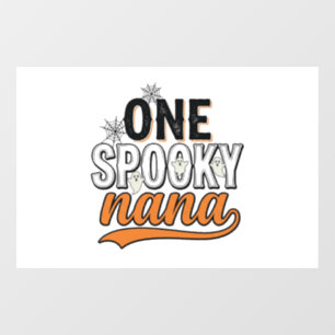 スプーキーななハロウィーン幽霊ヴィンテージTシャツデザイン_1 ウィンドウサイン