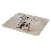 スプーキーなカップル カッティングボード (角)
