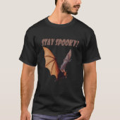 スプーキーなハロウィーンの夜行性コウモリ Tシャツ (正面)