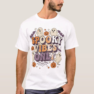 スプーキーな雰囲気限定Tシャツ | レトロハロウィンTee Tシャツ
