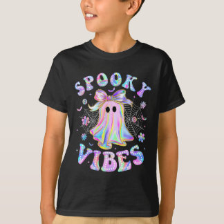 スプーキーな雰囲気 ゴースト レトロ ハロウィン ブーブー 仲間 Tシャツ