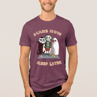 スプーキーな雰囲気 – ハロウィンデザイン メンズTシャツ デザイン トライブレンドTシャツ