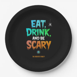 スプーキーな「食べ飲んでハロウィンを楽しもう」ハロウィンパーティー ペーパープレート