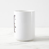 スプーキーなHの文字メンズ コーヒーマグカップ (中央)