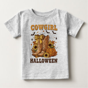 スプーキーカウガールハロウィン2トーン コーヒーマグ ベビーTシャツ
