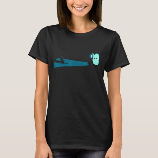 スプーキーキャットネルドギークグラフィック Tシャツ (正面)