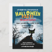 スプーキーキャットハロウィンパーティー 招待状 (正面)