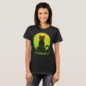 スプーキーキャットハロウィン Tシャツ (正面フル)