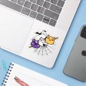 スプーキーキャット団子 - かわいいゴシック日本の串に刺したお団子 シール (ノートパソコンとiPhone)