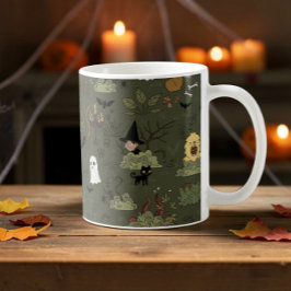 スプーキーキュートなホイップハロウィン 魔法の森 コーヒーマグカップ