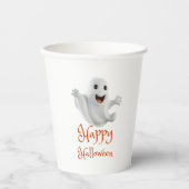 スプーキーキュートゴーストハロウィン 紙コップ (正面)