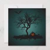 スプーキーグリーン・グランジハロウィンパーティー 招待状 (裏面)
