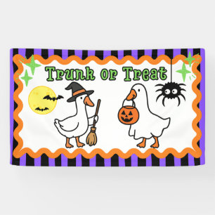 スプーキーグース ハロウィン トランクオアトリート バナーのサイン 横断幕