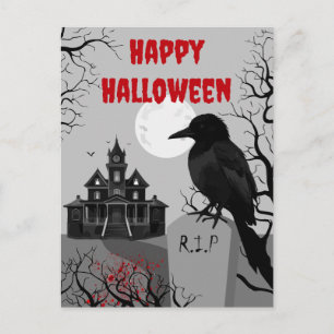 スプーキーゴシック ハッピーハロウィン ポストカード