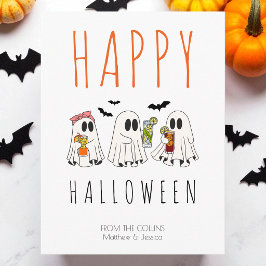 スプーキーゴーストカクテル 楽しいハロウィンギフト シーズンポストカード